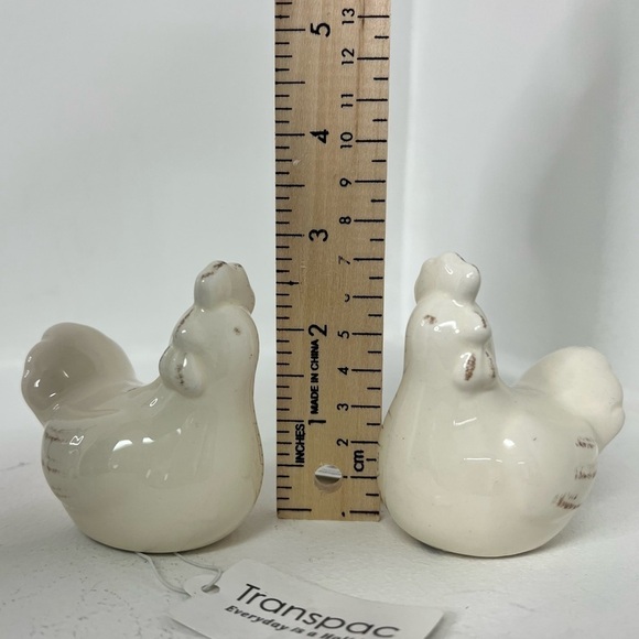 transpac hen salt and pepper shakers NWT - Picture 4 of 10